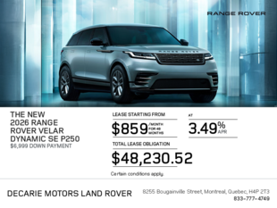 2026 Land Rover Range Rover Velar