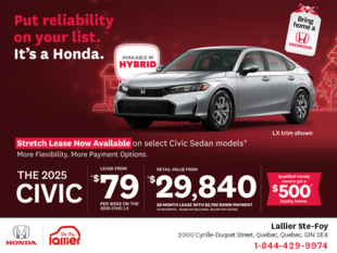 Get the 2025 Honda Civic!