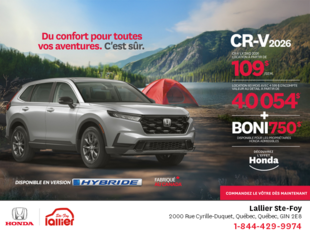 Obtenez le Honda CR-V 2026!