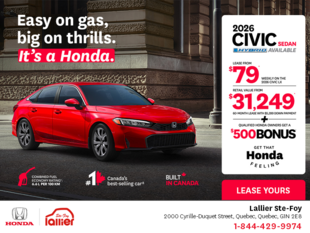 Get the 2026 Honda Civic Sedan!