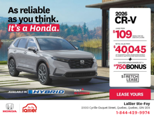 Get the 2026 Honda CR-V!