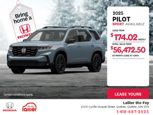 Get the 2025 Honda Pilot!