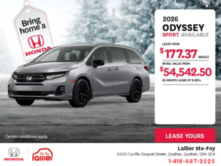 Get the 2026 Honda Odyssey!