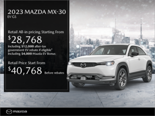 Get the 2023 Mazda MX-30!