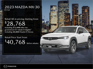 Get the 2023 Mazda MX-30!