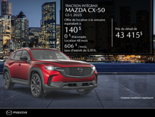 Procurez-vous le Mazda Cx-50 2025