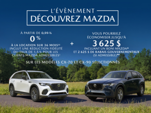 L'événement découvrez Mazda