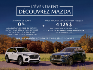 L'événement découvrez Mazda