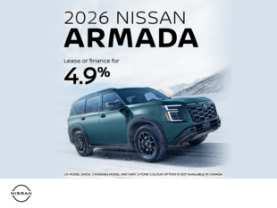 Get the 2026 Nissan Armada Today!