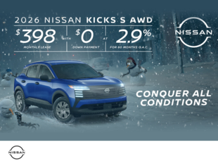 Get the 2026 Nissan Kicks S Today!