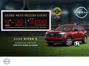 Get the 2026 Nissan Kicks S Today!