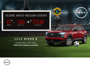 Get the 2026 Nissan Kicks S Today!