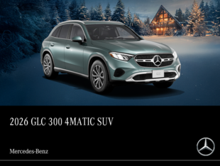 2026 GLC 300 4Matic SUV<br>- 24-month Lease at 3.49%*<br>- up to 1% Loyalty Rate Reduction^<br>