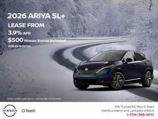 Get the 2026 Ariya SL+ Today!