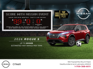Get the 2026 Nissan Rogue S Today!