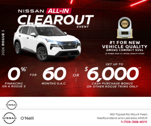 Get the 2026 Nissan Rogue S Today!