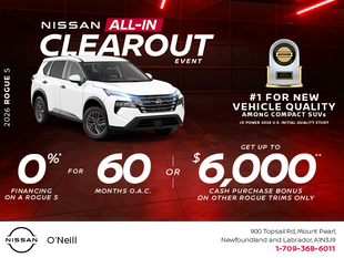 Get the 2026 Nissan Rogue S Today!
