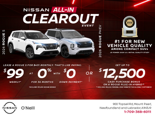 Lease the 2026 Nissan Rogue S and Phev Today!