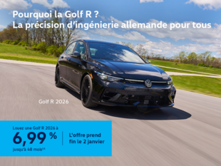 Procurez-vous la Volkswagen Golf R 2026