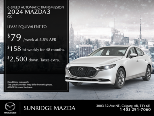 Get the 2024 Mazda3 today!