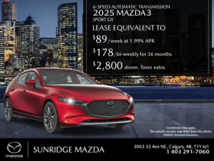Get the 2025 Mazda 3 Sport