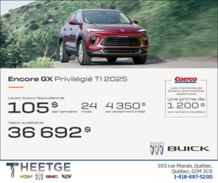 Procurez-vous le Buick Encore GX 2025