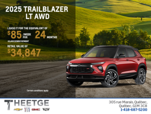 Get the 2025 Chevrolet Trailblazer LT AWD