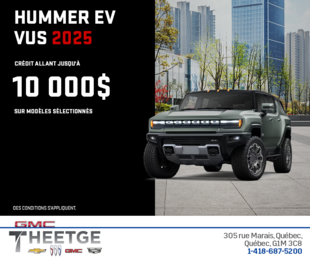 Le GMC Hummer EV VUS 2025