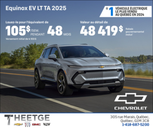Procurez-vous le Chevrolet Equinox EV 2025