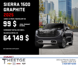Le GMC Sierra 1500 Graphite 2025