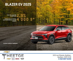 Procurez-vous le Chevrolet Blazer EV 2025