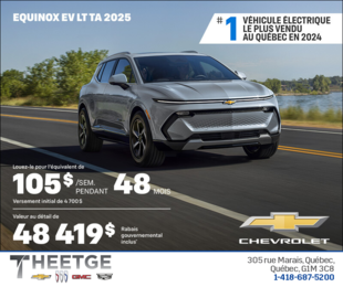 Procurez-vous le Chevrolet Equinox EV 2025