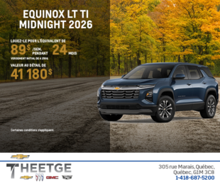 Procurez-vous le Chevrolet Equinox LT TI 2026