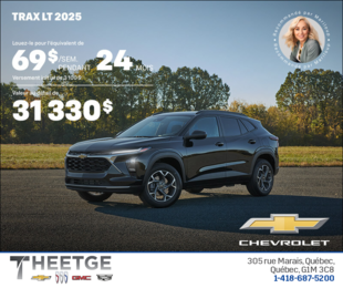 Procurez-vous le Chevrolet Trax LT 2025