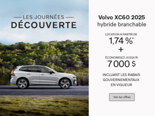 Le Volvo XC60 2025 hybride branchable