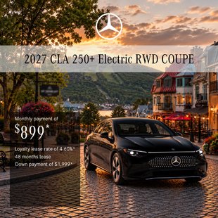 Lease the 2027 CLA 250+ Electric RWD Coupe from $899/month + taxes*