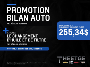 Promotions au service pour voiture 4 cylindres, 2,0 litres, essence