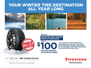 Year-Long Tire Rebates of $100