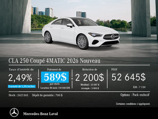 CLA 250 Coupé 4MATIC 2026