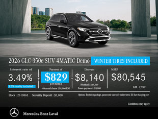 2026 GLC 350e SUV 4MATIC Demo