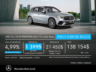 GLC 63 S E PERFORMANCE VUS 2026 Démo