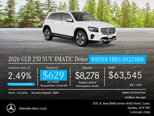 2026 GLB 250 SUV 4MATIC Demo
