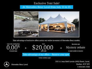 Exclusive Tent Sale!