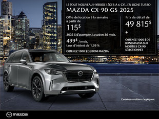 Mazda CX-90 neuf en promotion à Montréal