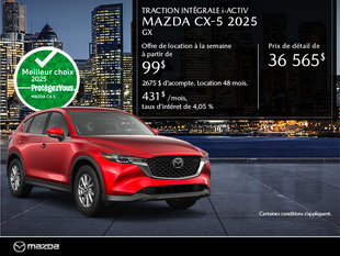 Mazda CX-5 neuf en promotion à Montréal