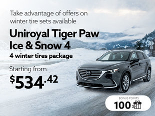 Take advantage of offers on winter tire sets available