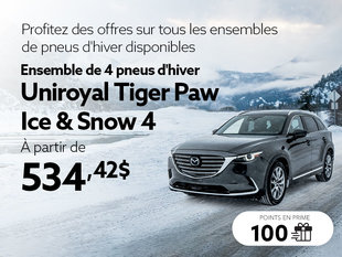 Profitez des offres sur tous les ensembles de pneus d'hiver disponibles