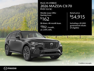 New Mazda CX-70 Deals in Montreal