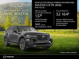 Mazda CX-70 neuf en promotion à Montréal