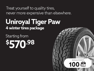 Take advantage of offers on winter tire sets available